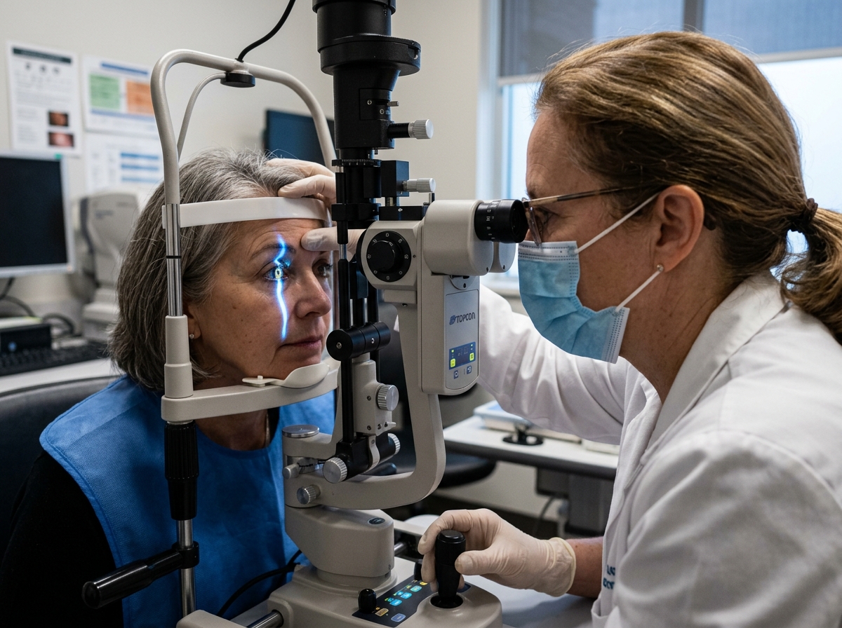 Slit Lamp Biomicroscope Eye Examination
